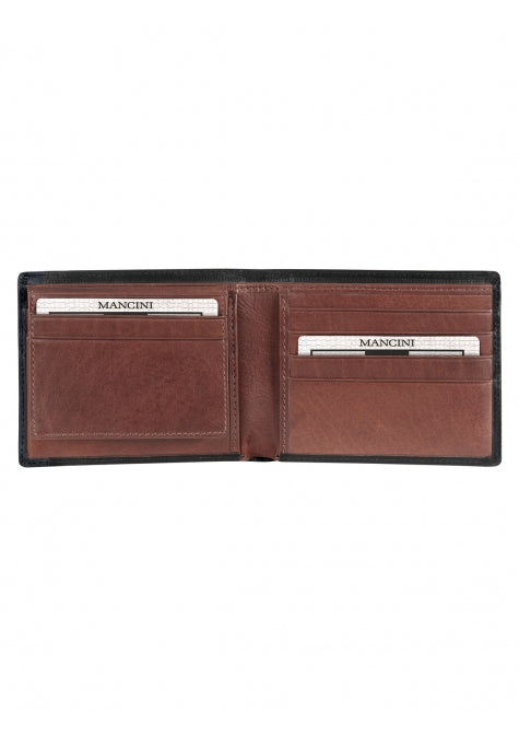 Mancini Leather Men’s Billfold with Removable Passcase