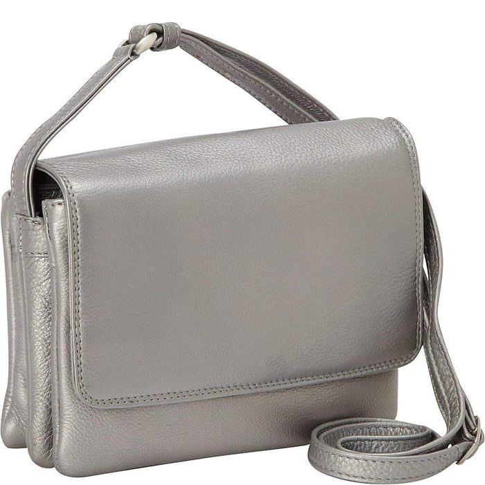 Derek Alexander Leather Ladies' Handbag Small Half Flap Shoulder