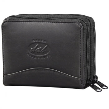 Derek Alexander Leather Ladies' Wallet Accordion Style Credit Card Holder, Twin Zip