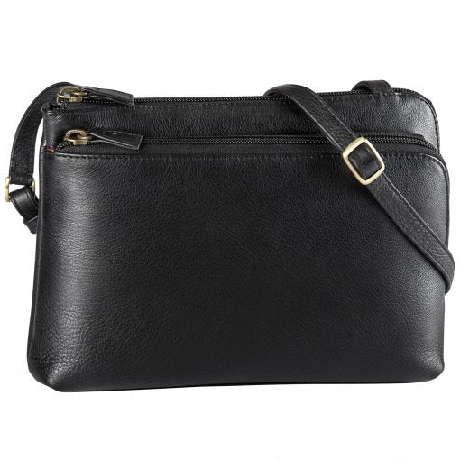 Derek Alexander Leather Ladies' Handbag Two top zip with front organizer