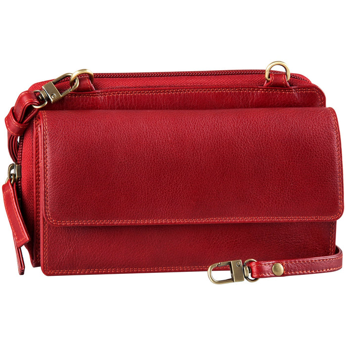 Derek Alexander Leather Ladies' Handbag with organizer/front flap pocket