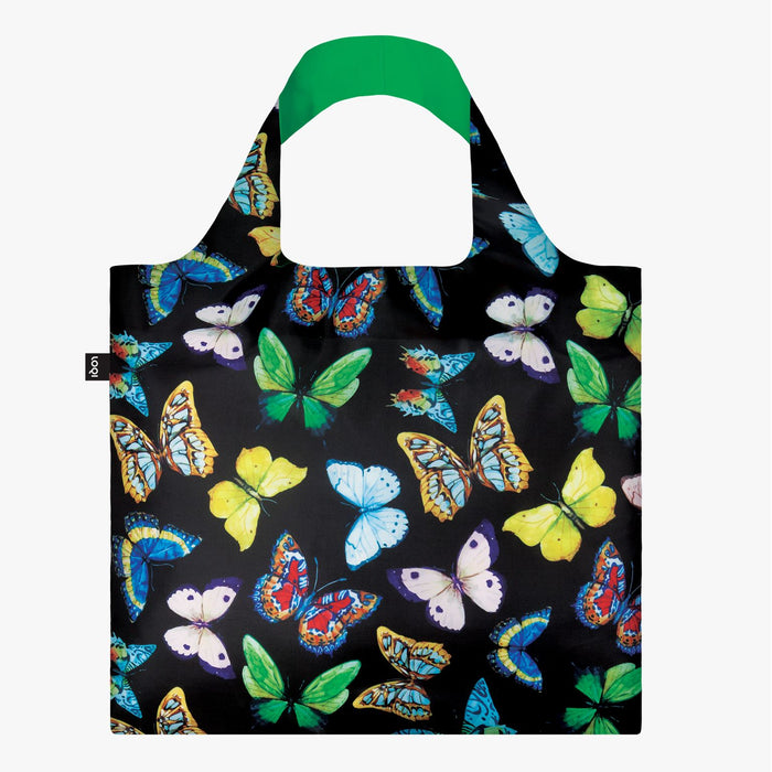 Loqi Tote Bag with Zip Pouch - Wild Butterflies