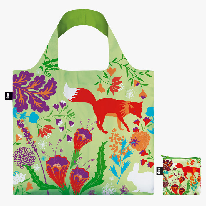 Loqi Tote Bag with Zip Pouch - Artist - Fox