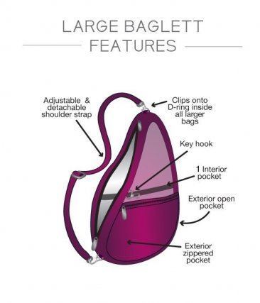 Healthy Back Bag - Large Baglett Microfiber (10") - Love My Life