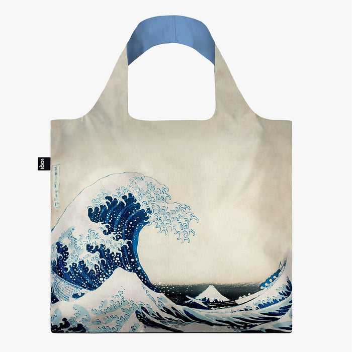 Loqi Tote Bag with Zip Pouch - Katsushika Hokusai - The Great Wave