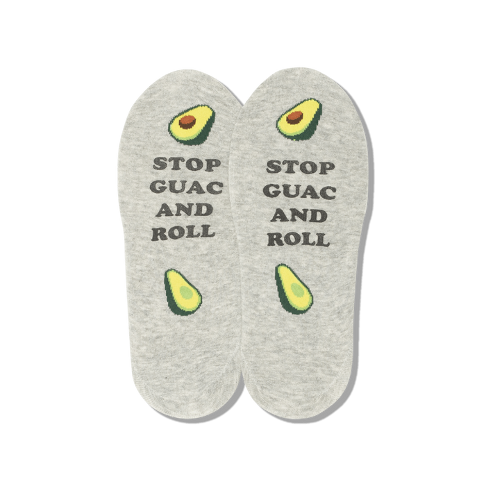WOMEN'S STOP GUAC AND ROLL NO SHOW SOCKS