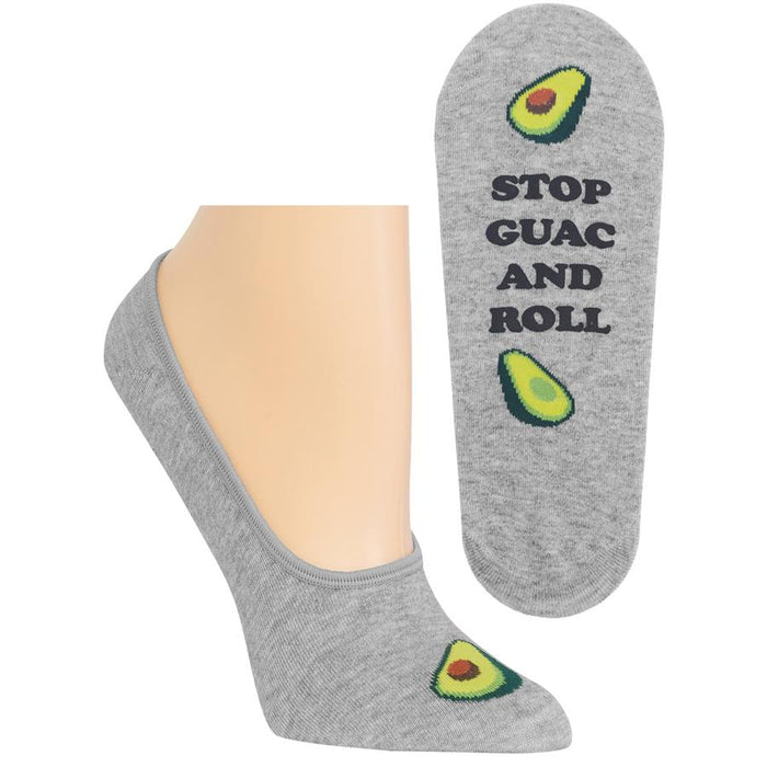 WOMEN'S STOP GUAC AND ROLL NO SHOW SOCKS
