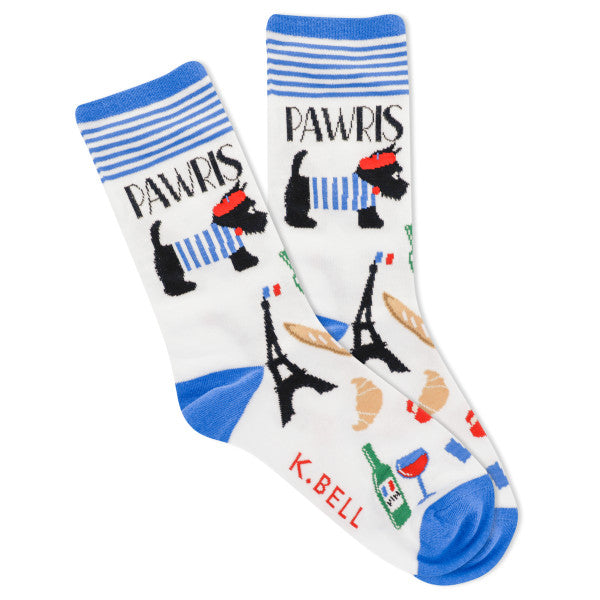 K.Bell Women's Pawris Crew Socks