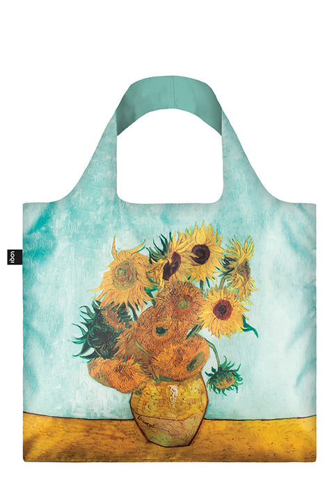 Loqi Tote Bag with Zip Pouch - Vincent van Gogh - Vase with Sunflowers Bag