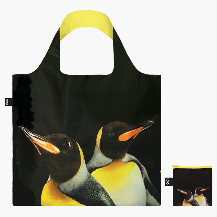 Loqi Tote Bag with Zip Pouch - King Penguins