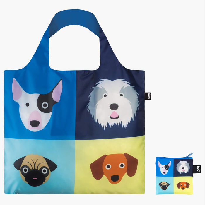 Loqi Tote Bag with Zip Pouch - Stephen Cheetham - Dogs Bag