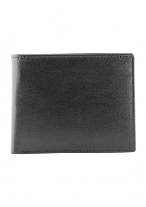 Mancini Leather Men's Wallet with Center Wing