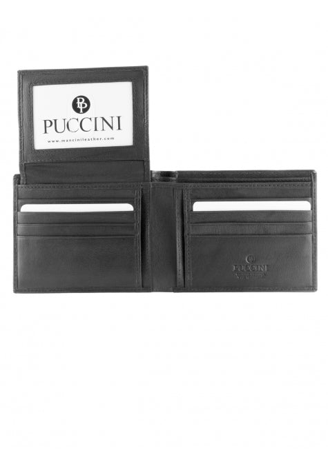 Mancini Leather Men's Wallet with Left Wing RFID