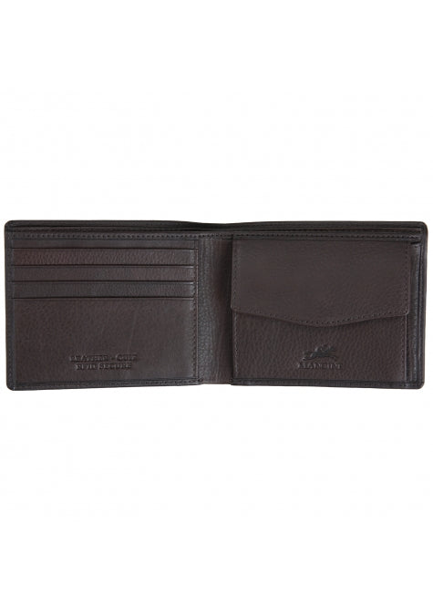 Mancini Leather Men's RFID Secure Wallet with Coin Pocket