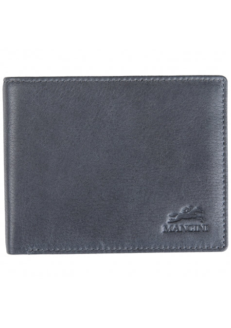 Mancini Leather Men's Wallet Center Wing RFID Billfold