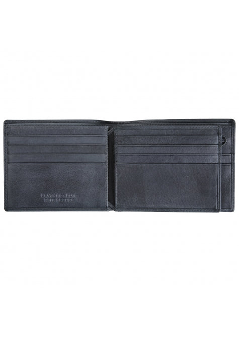Mancini Leather Men's Center Wing RFID Wallet with Coin Pocket