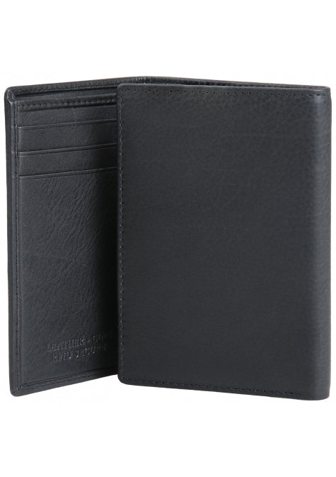 Mancini Leather Men's RFID Secure Trifold Wing Wallet