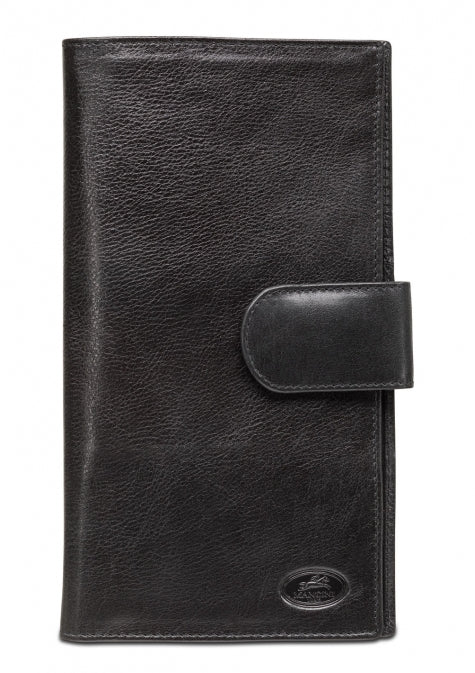 Mancini Leather Travel Wallet with Passport Pocket RFID