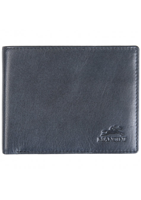 Mancini Leather Men's Wallet RFID Billfold with Coin Pocket