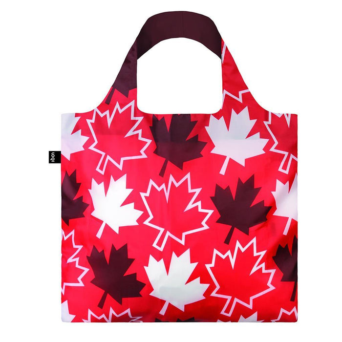 Loqi Tote Bag with Zip Pouch - Maple Leaves