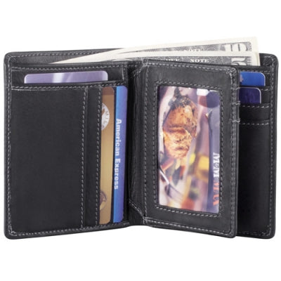 Derek Alexander Leather Men's Wallet with Center Wing