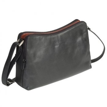 Derek Alexander Leather Ladies' Double Zip Handbag