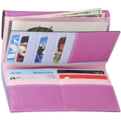 Derek Alexander Leather Ladies' Wallet 3-Part Cheque Book