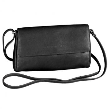 Derek Alexander Leather Ladies' Handbag Small East/West Half Flap