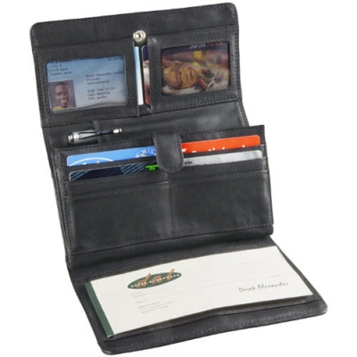 Derek Alexander Leather Ladies' Wallet Three Compartment