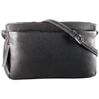 Derek Alexander Leather Ladies' Handbag Small E/W 3 Top Zip