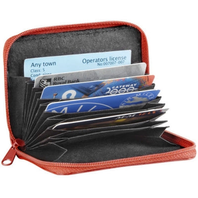 Derek Alexander Leather Ladies' Wallet Accordion Style Credit Card Holder, Full Zip
