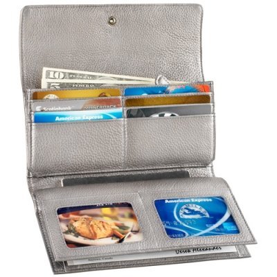 Derek Alexander Leather Ladies' Wallet Large Multi Card