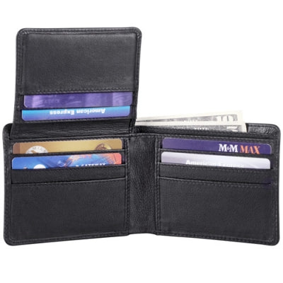 Derek Alexander Leather Men's Wallet With Top Flip Wing